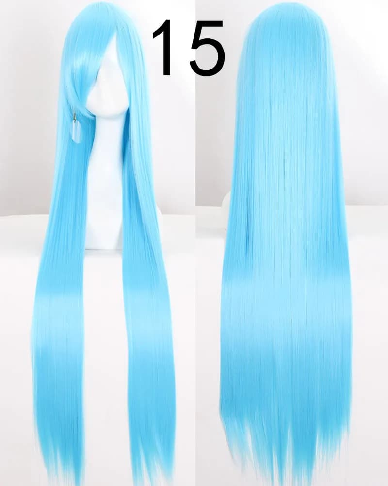 Perruque de Cosplay synthétique longue de 100Cm, perruques de fête Anime résistantes à la chaleur, 4