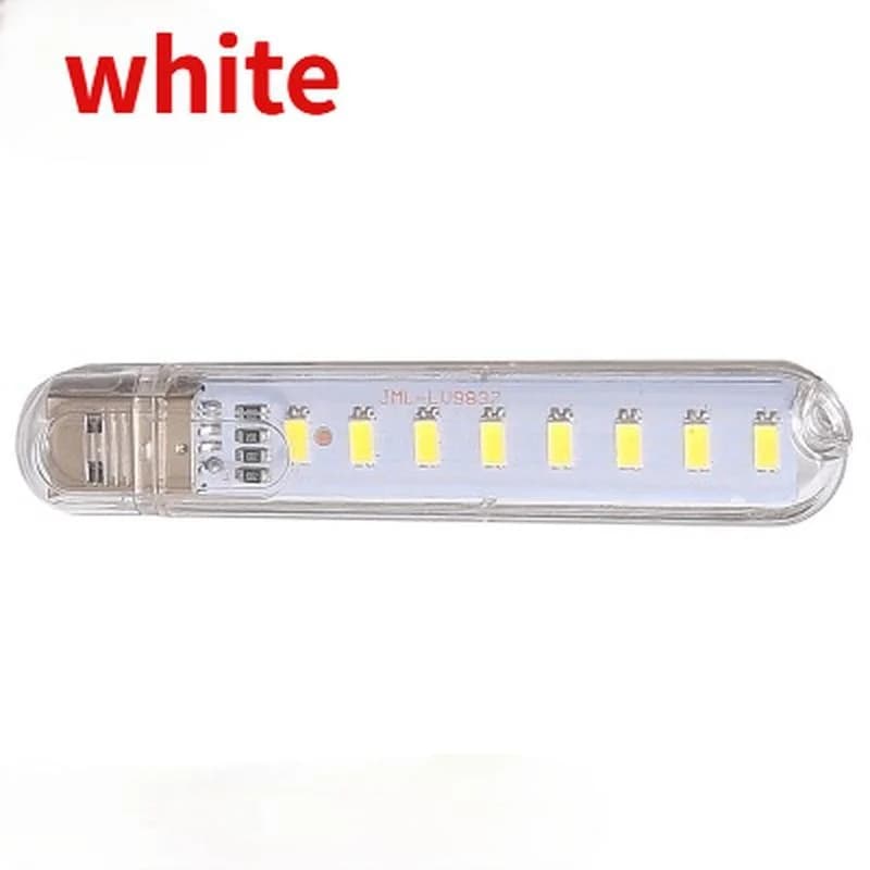 1 pièces 8 LED Mini lampe USB Portable DC 5V Camping USB éclairage pour PC Portable batterie externe
