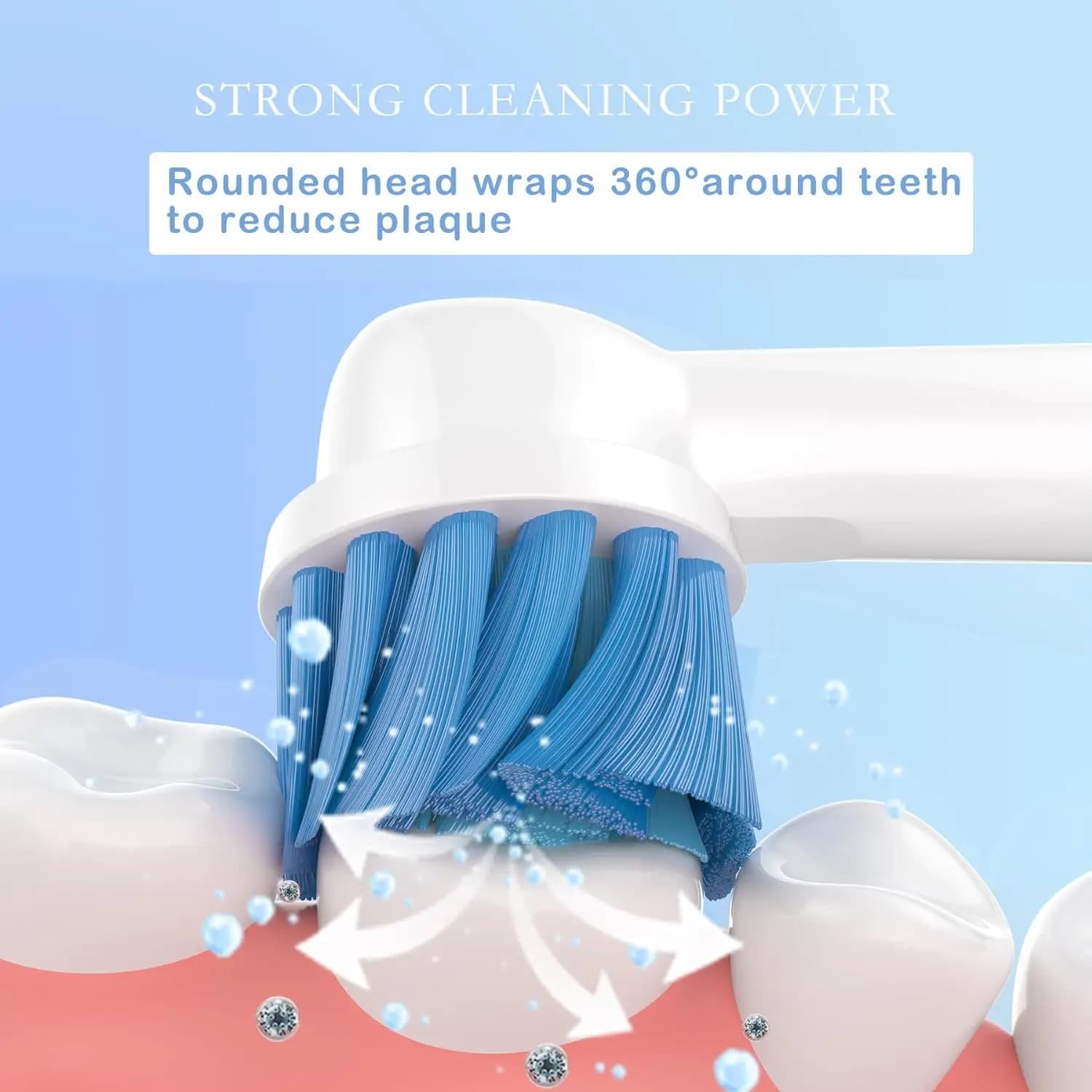 Têtes de brosse de rechange douces et sensibles pour brosse à dents électrique Oral B Braun, brossag