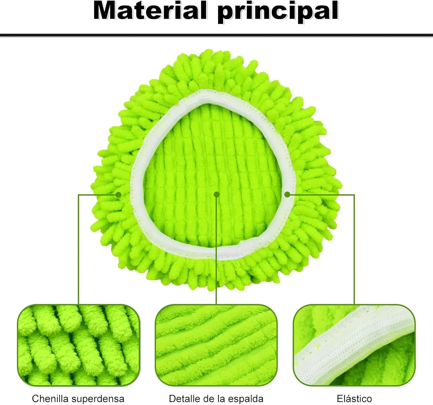 Têtes de Rechange serpillière pour Vileda Turbo 2 en 1, EasyWring & Clean Spin Mop, recharges de têt