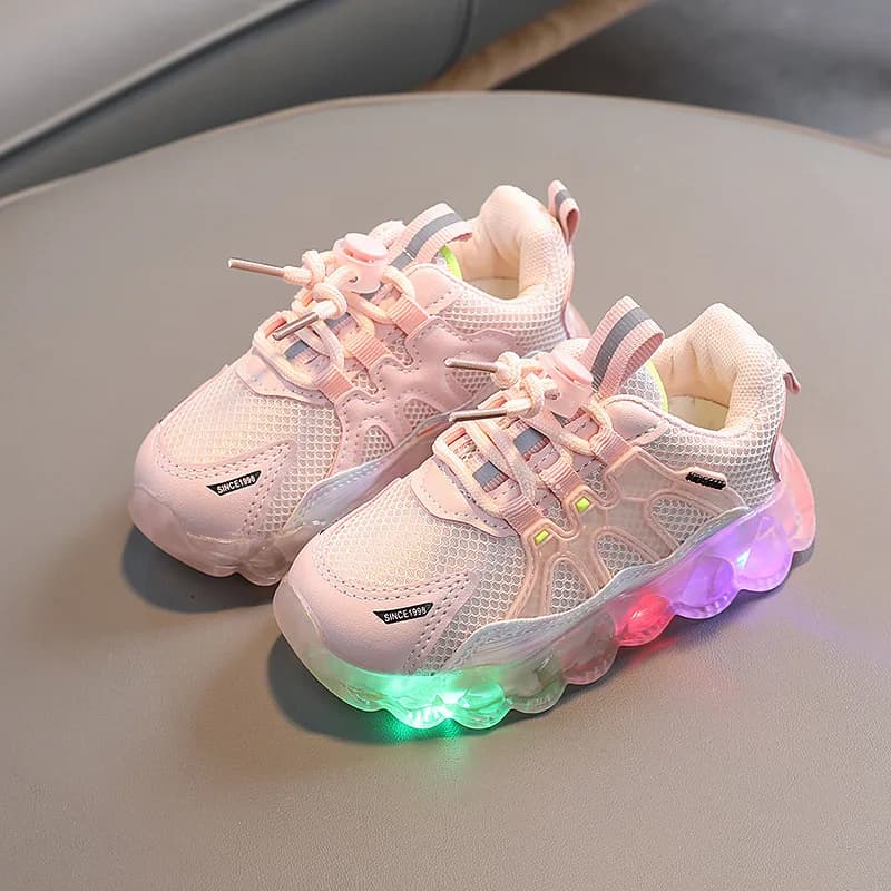 Chaussures de course pour enfants, baskets décontractées respirantes en maille, chaussures de Sport 