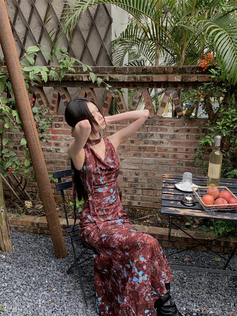 Contest ERART-Robe mi-longue à capuches florales pour femmes, robe trapèze avec batterie, nouvelle c