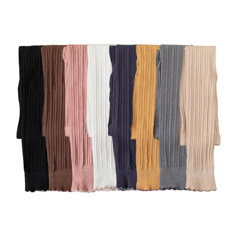Leggings moulants extensibles en coton pour bébés filles de 0 à 12 ans, pantalons côtelés à volants 