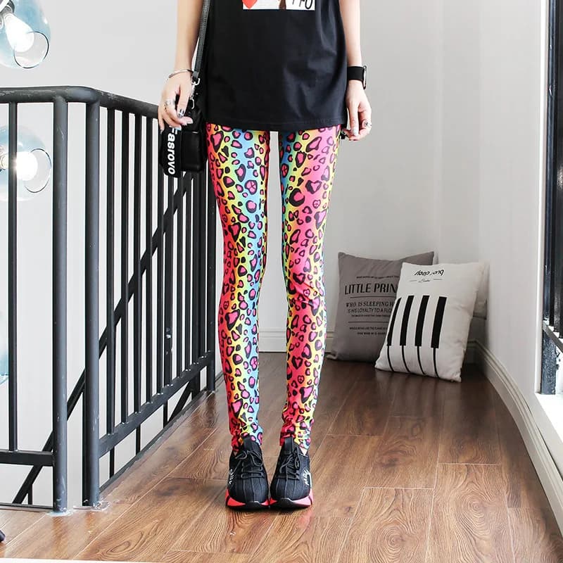 DOIAESKV – Leggings Sexy et décontractés pour femmes, jambières colorées, à la mode, pour printemps 