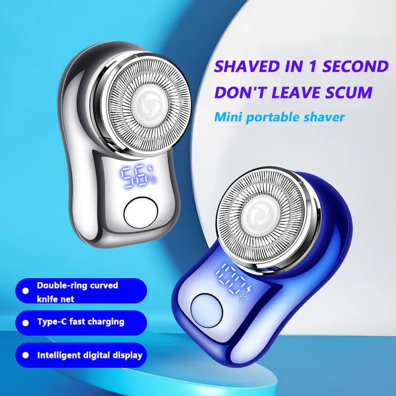 Mini rasoir électrique pour hommes, couteau à barbe Portable, charge TYPE-C, rasoir pour le visage e