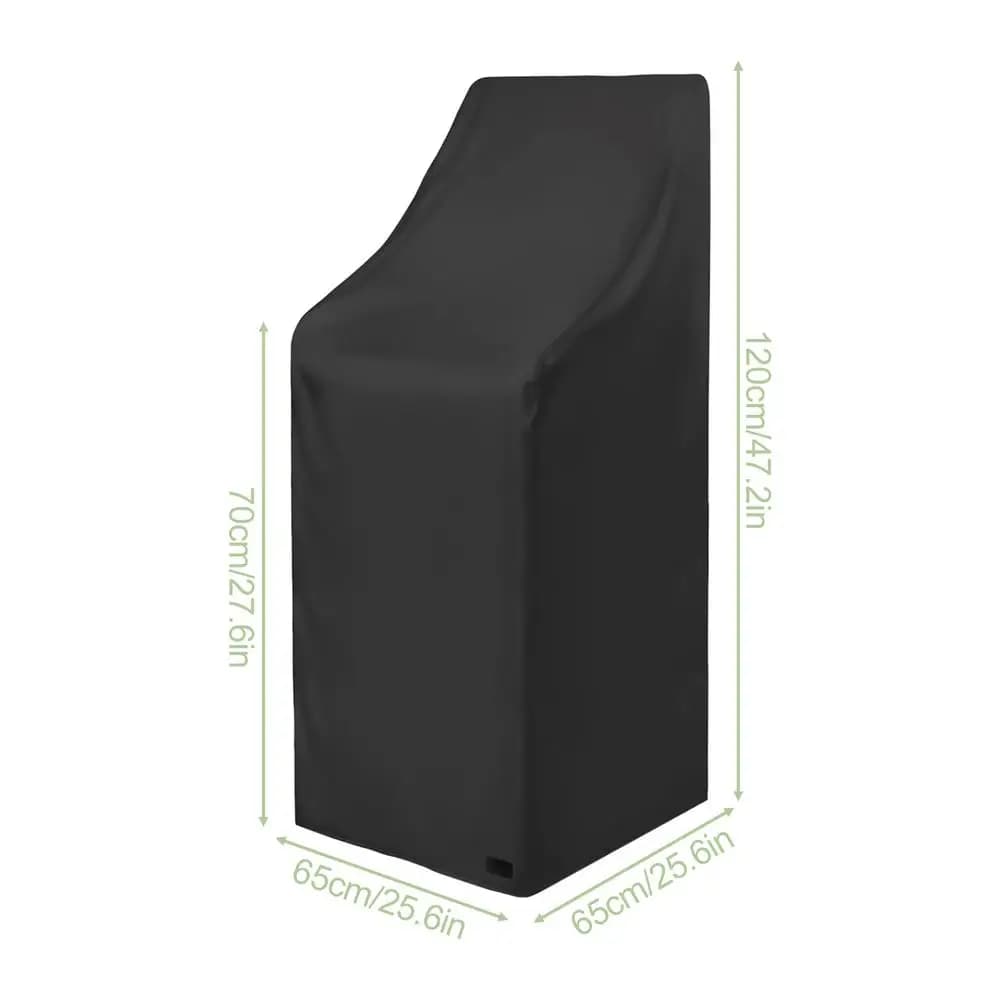 Housse de chaise de jardin, robuste, étanche, réglable, Protection des meubles d'extérieur, pont, po