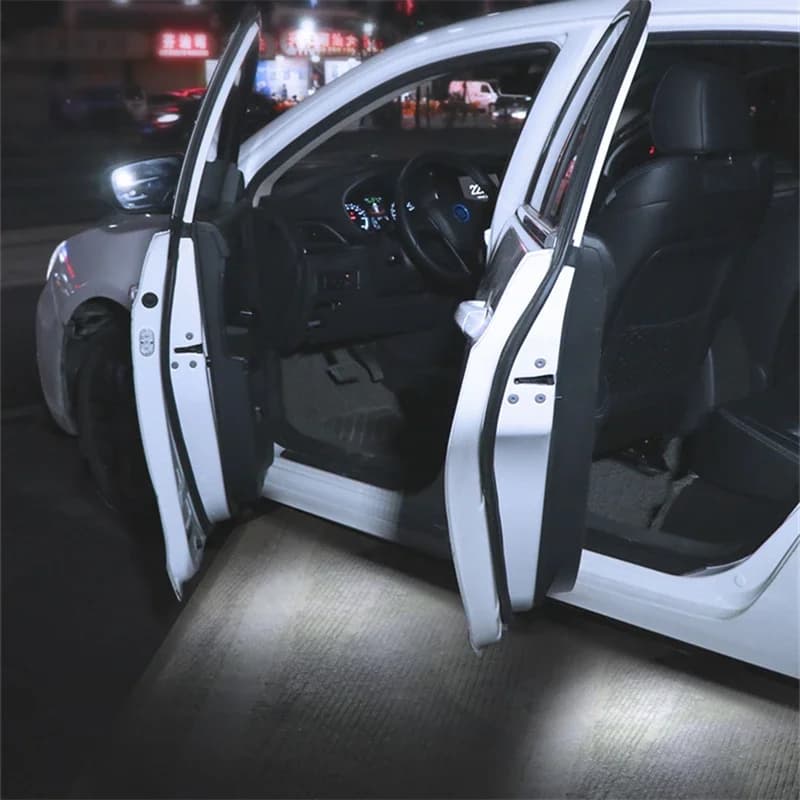 2-pack Led porte de voiture lumière intérieur de voiture USB Rechargeable sans fil interrupteur magn
