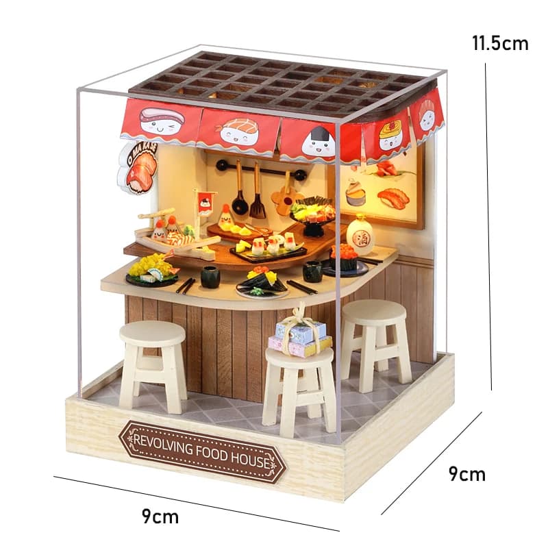 Mini maison de poupée à monter soi-même, petite maison, Puzzle 3D, modèle de construction, jouets, d