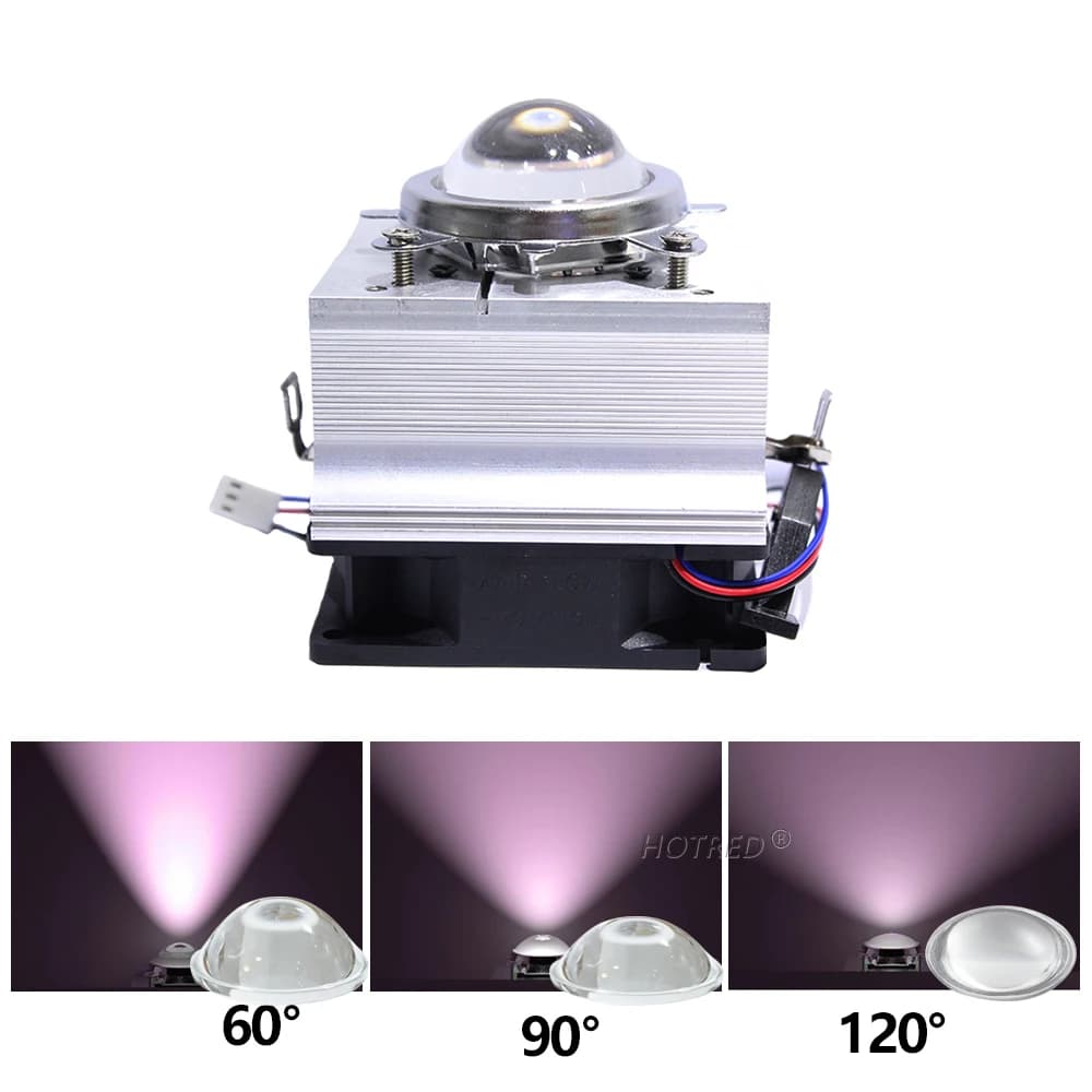 Dissipateur thermique LED pour délit, refroidissement des religions + 60 /120 Louvain 44mm Lènes + R