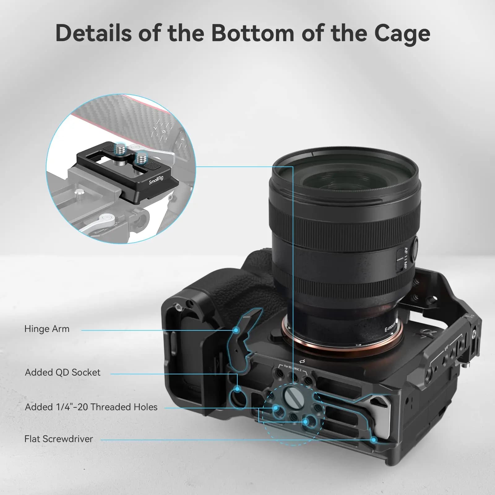 SmallRig A7m4 A7 IV Cage de caméra DSLR complète pour Sony Alpha a7iv A7 IV / Alpha 7S III Kit de Ca