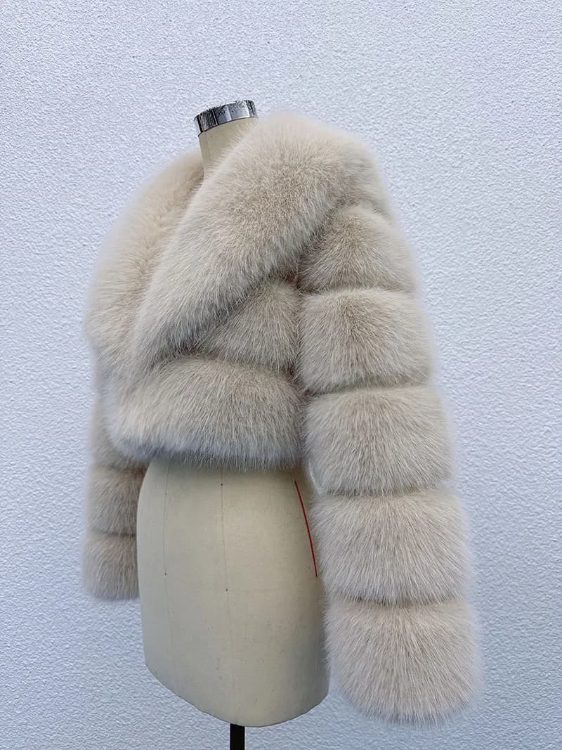ZADORIN tendance fourrure haut nouveau recadrée fausse fourrure manteau femme vêtements fourrure fau