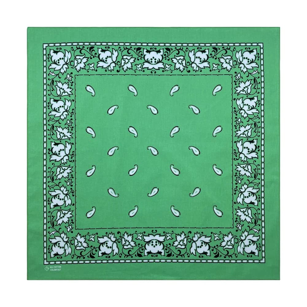 Écharpe Bandana carrée en coton vert, nouveau Design de haute qualité, écharpe Hip Hop imprimée, ban