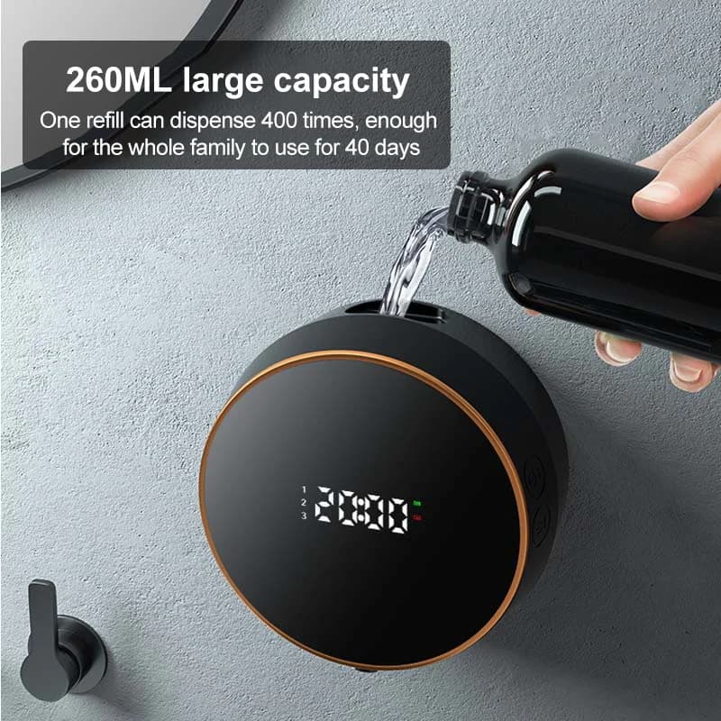 Distributeur automatique de savon à capteur sans contact, mousse de Type C, charge intelligente, lav