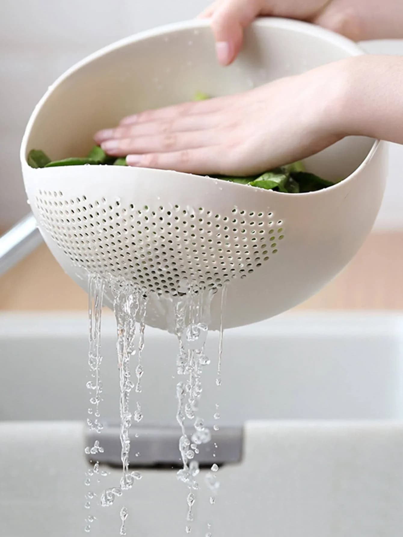 Passoire en Silicone, bol à riz, panier de vidange, bol à fruits, panier de vidange de lavage avec p