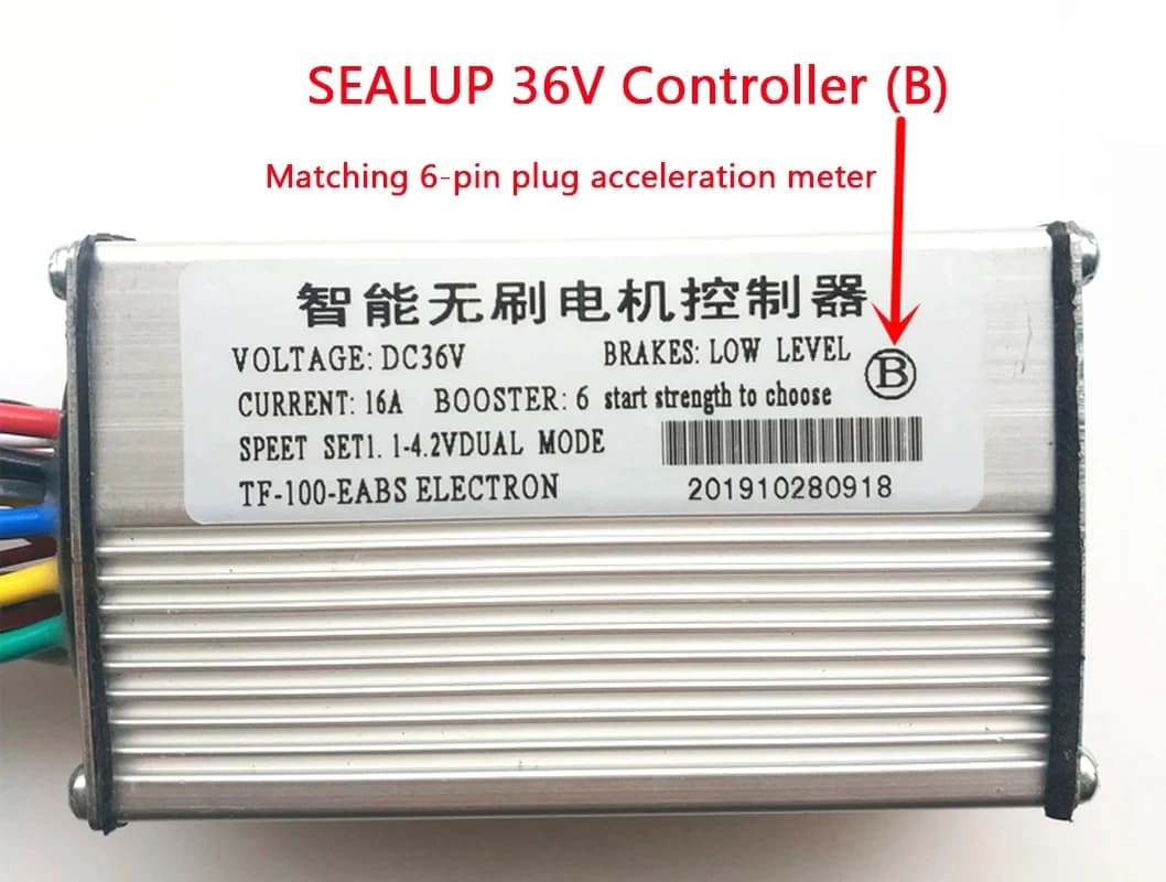 Contrôleur de moteur sans balais 36V 16A 48V 20A, écran LCD TF-100, compteur pour Modification de vé