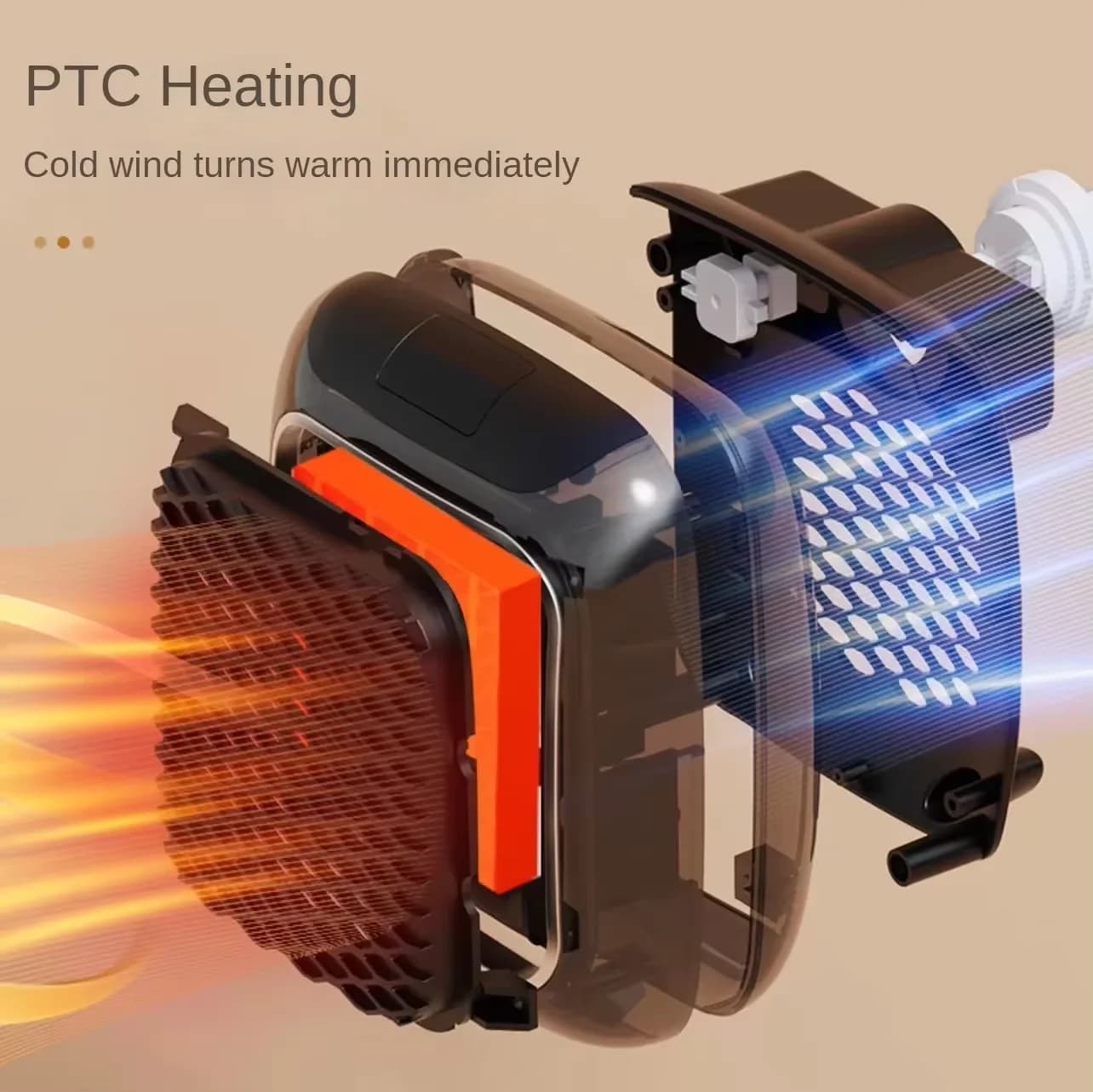 Mini-chauffage rapide pour la maison, ventilateurs de chauffage pour petites salles de bain, chauffa