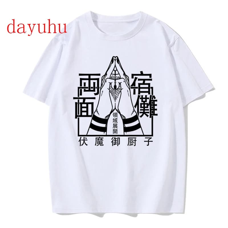 T-shirt Manga japonais Anime Jujutsu Kaisen T-shirt gojo satoru hauts Yuji Itadori t-shirts graphiqu