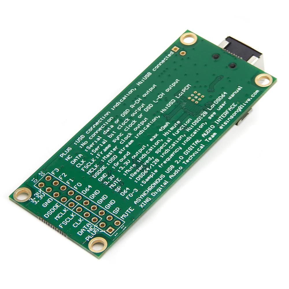 Carte petnumérique USB pour amplificateur audio HiFi, PCM1536, DSD1024, radiateur compatible avec la