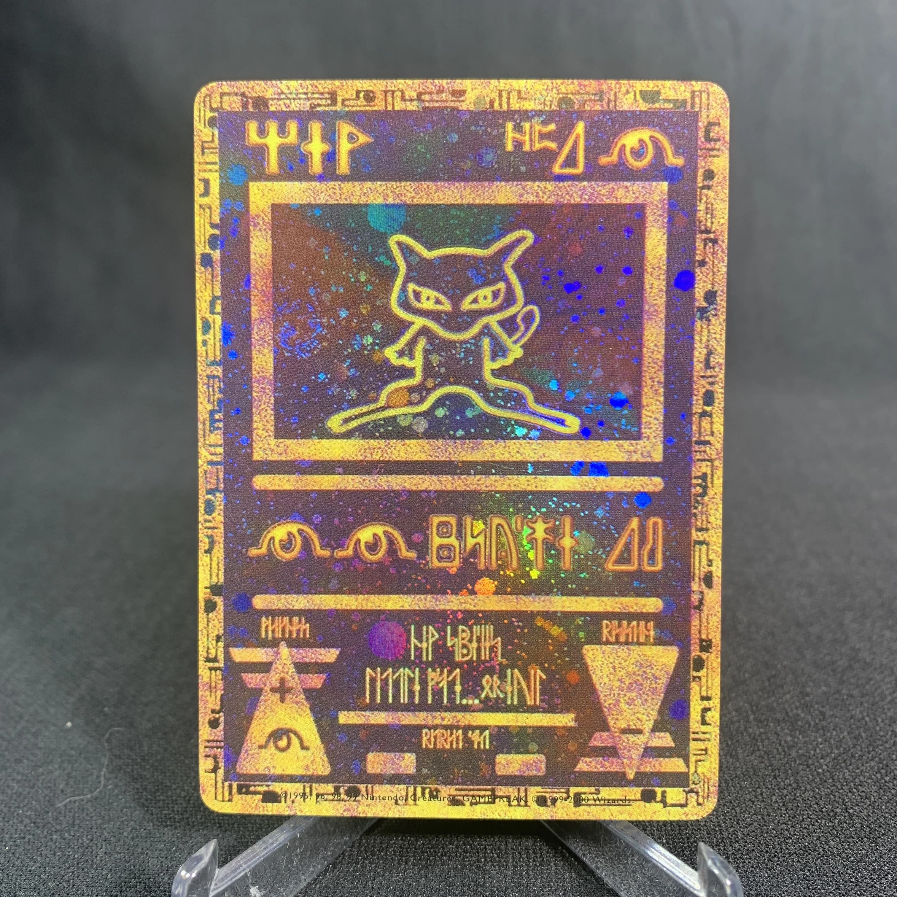 Mew Mewtwo cartes Pokemon brillant Mewtwo holographique Mew Ex GX VMX loisirs Collection Rare cartes