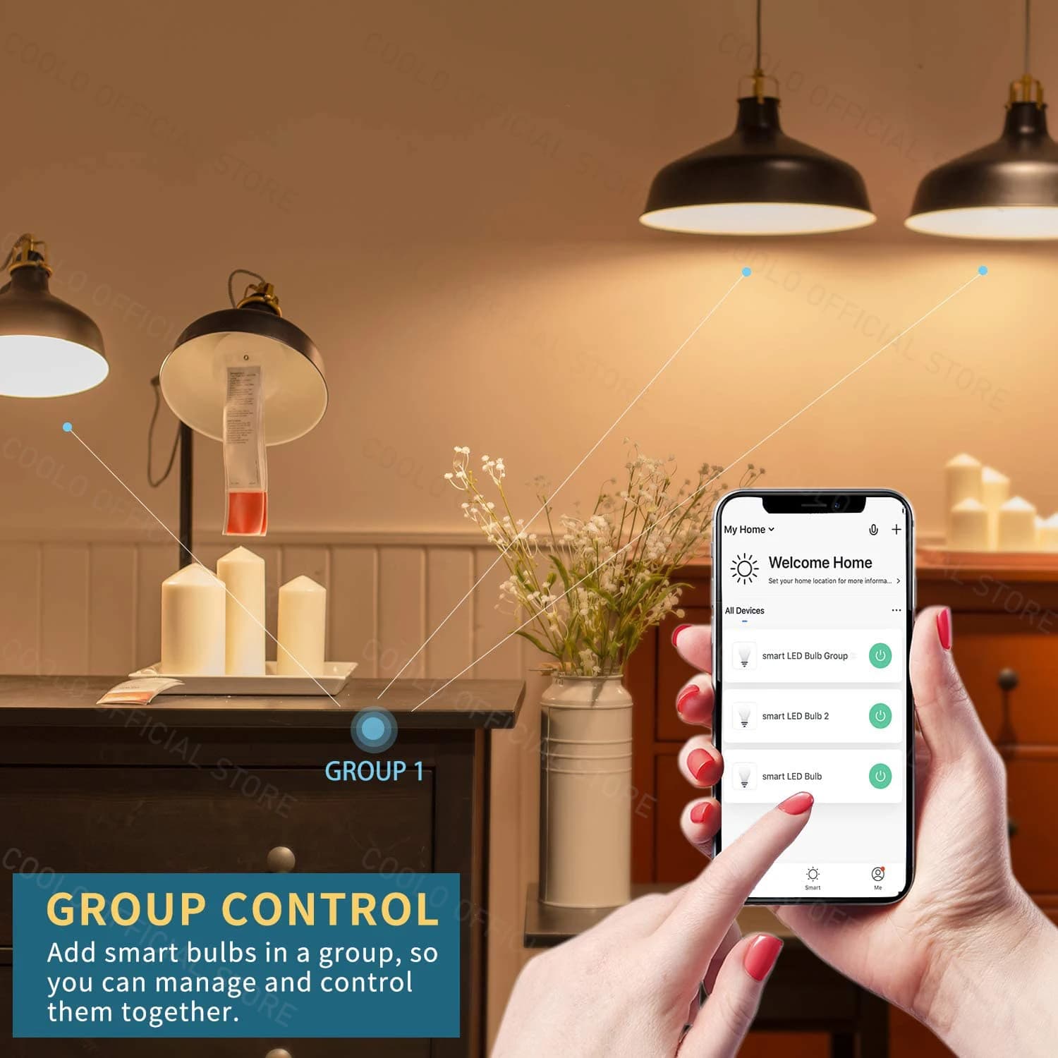 Ewelink-Ampoules LED intelligentes E26, Ampoules LED, Wifi, RGB, CW, WW, 15W, 18W, Alexa, Google, Sm