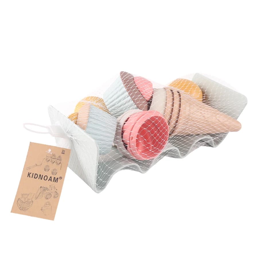 Jouets de plage pour enfants, jeu de sable, paille de blé, jouets de crème glacée, outils de creuser