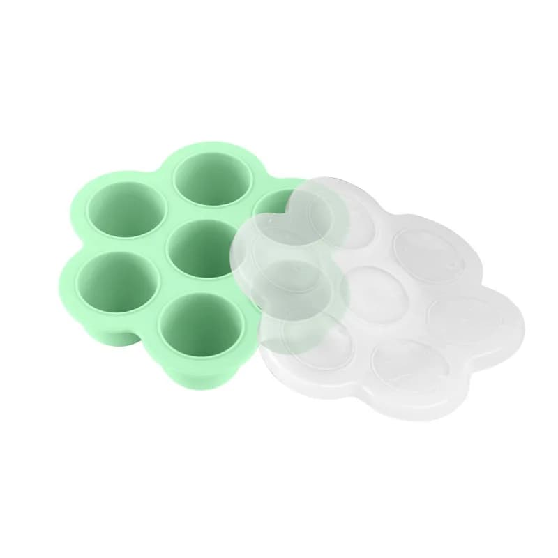 Plateau de stockage des aliments pour bébés en Silicone, plateau à 7 cubes avec couvercles, moule de