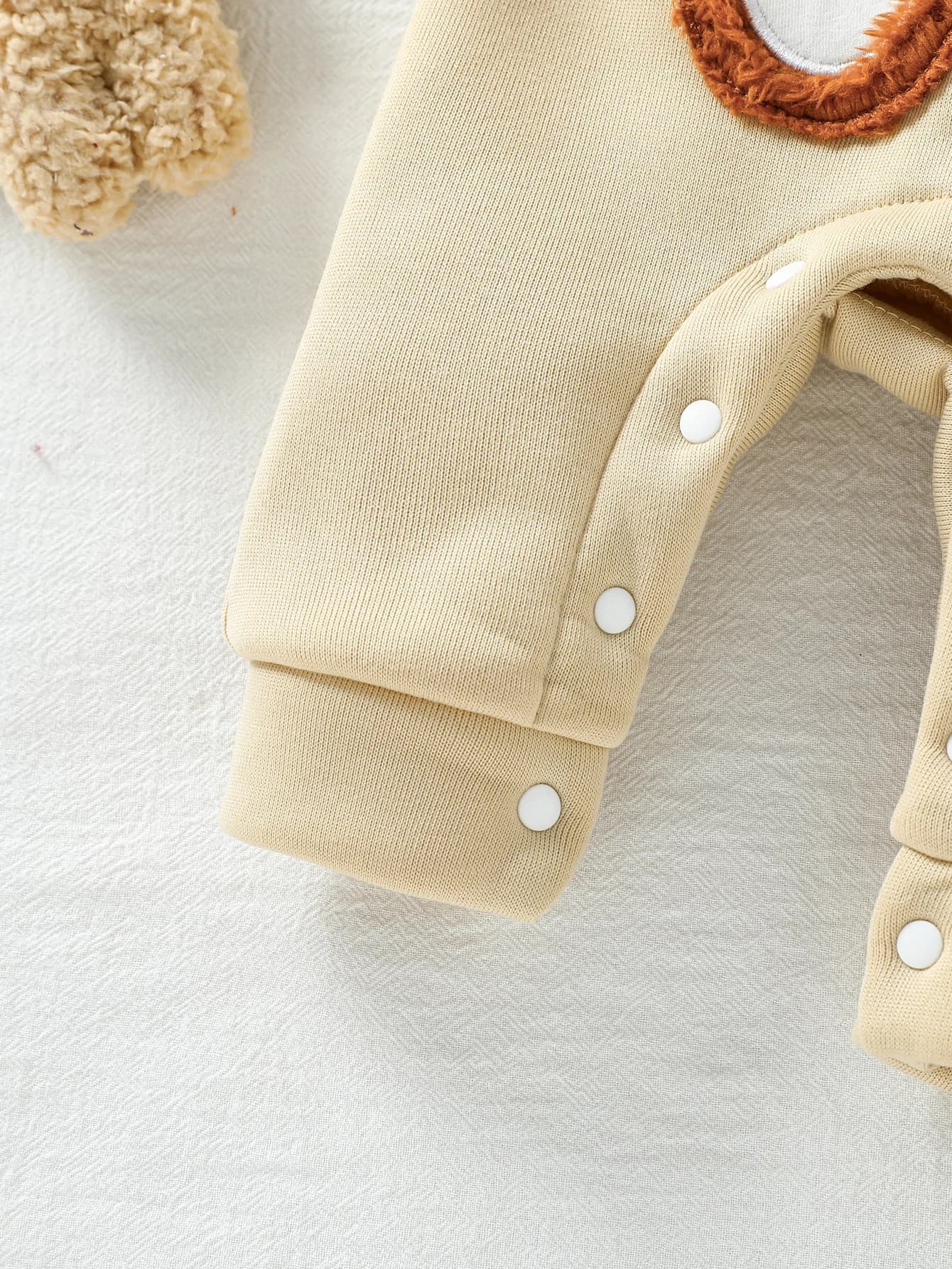 Ensemble de vêtements pour bébé garçon, sweat-shirt à capuche rayé à manches longues, salopette ours