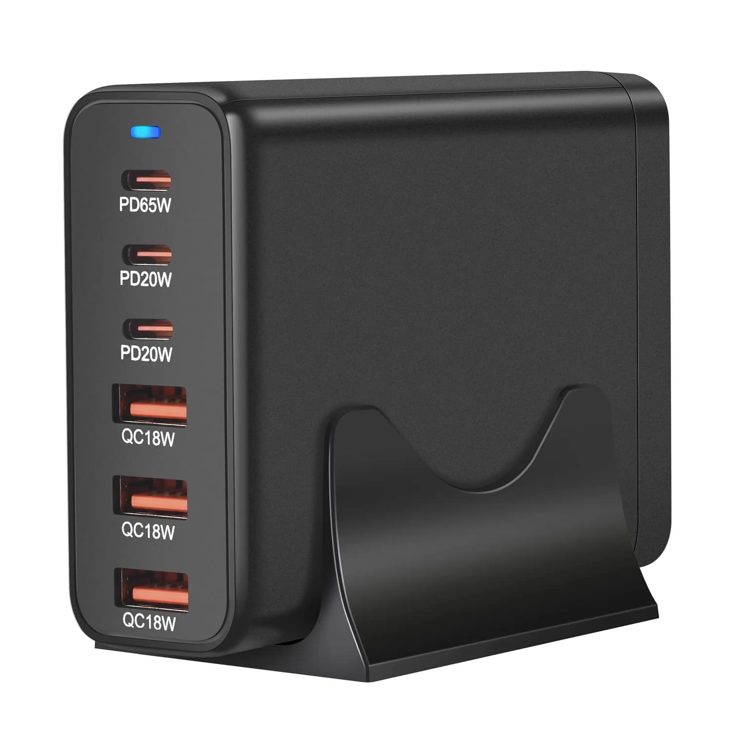 120W GAN Multi USB Station de charge 6 ports Hub Type C chargeur PD Station de charge rapide chargeu