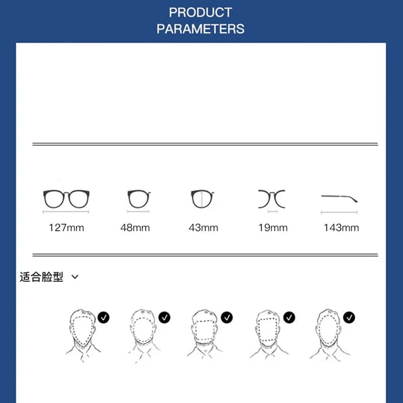 BCLEAR-Lunettes rétro rondes en titane pour hommes et femmes, monture complète, lunettes de myopie, 