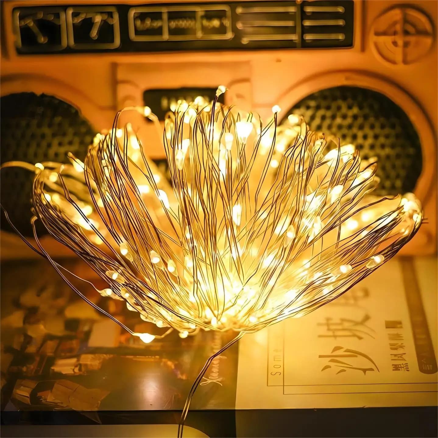 Utilisation chaude de lumière de ficelle de câblage cuivre du blanc 5M 50LED pour la décoration