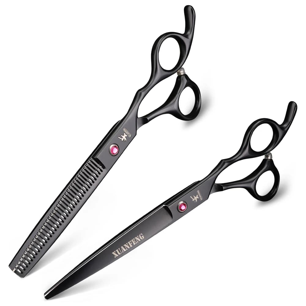 Ciseaux de coupe de coiffeur en acier 6cr13, ciseaux à effiler, ciseaux à cheveux pour animaux de co