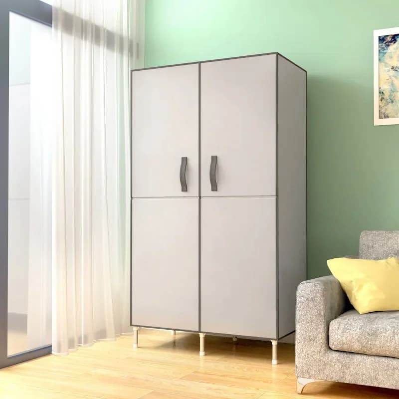 Armoire portative à porte magnétique, armoire en tissu renforcé, assemblage de chambre à coucher, ar