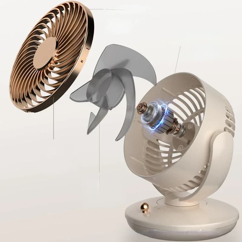 Ventilateur de bureau aste, petits appareils de climatisation portables, ventilateur à rotation auto
