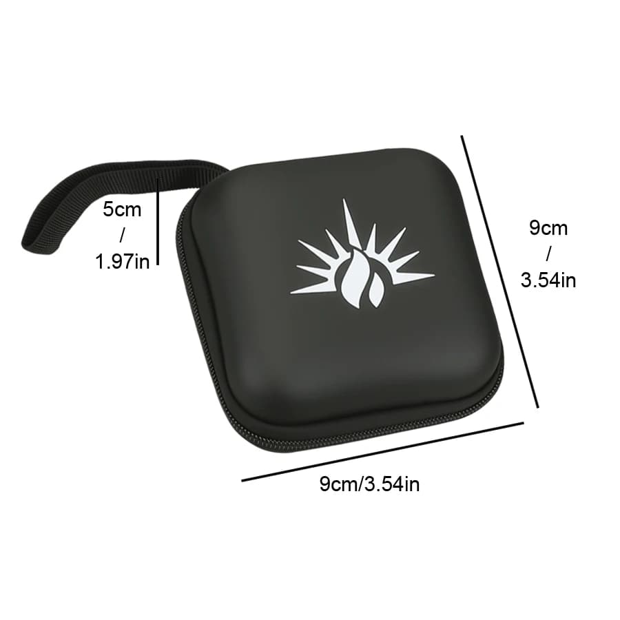Boîte multifonctionnelle Portable EVA pour écouteurs Mini lampe de poche Cob