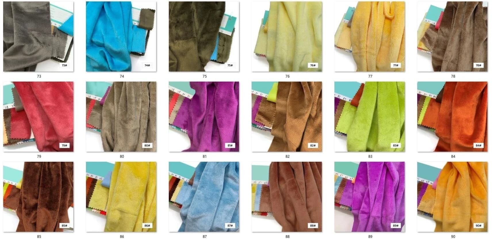 45x50cm 67~100 #   Tissu en peluche pour coudre, longueur de pile de 5mm, 100 Polyester, matériel po