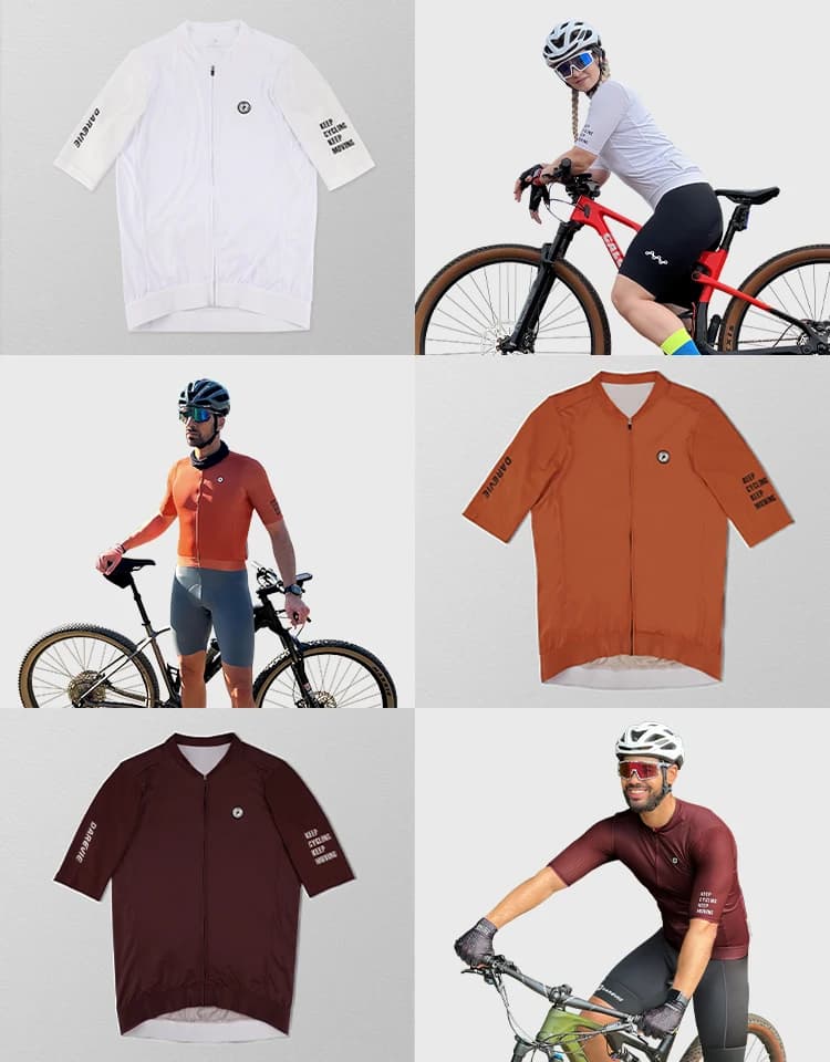 DAREVIE maillot de cyclisme petite taille SPF 50 + hommes femmes maillot de cyclisme mode vélo maill