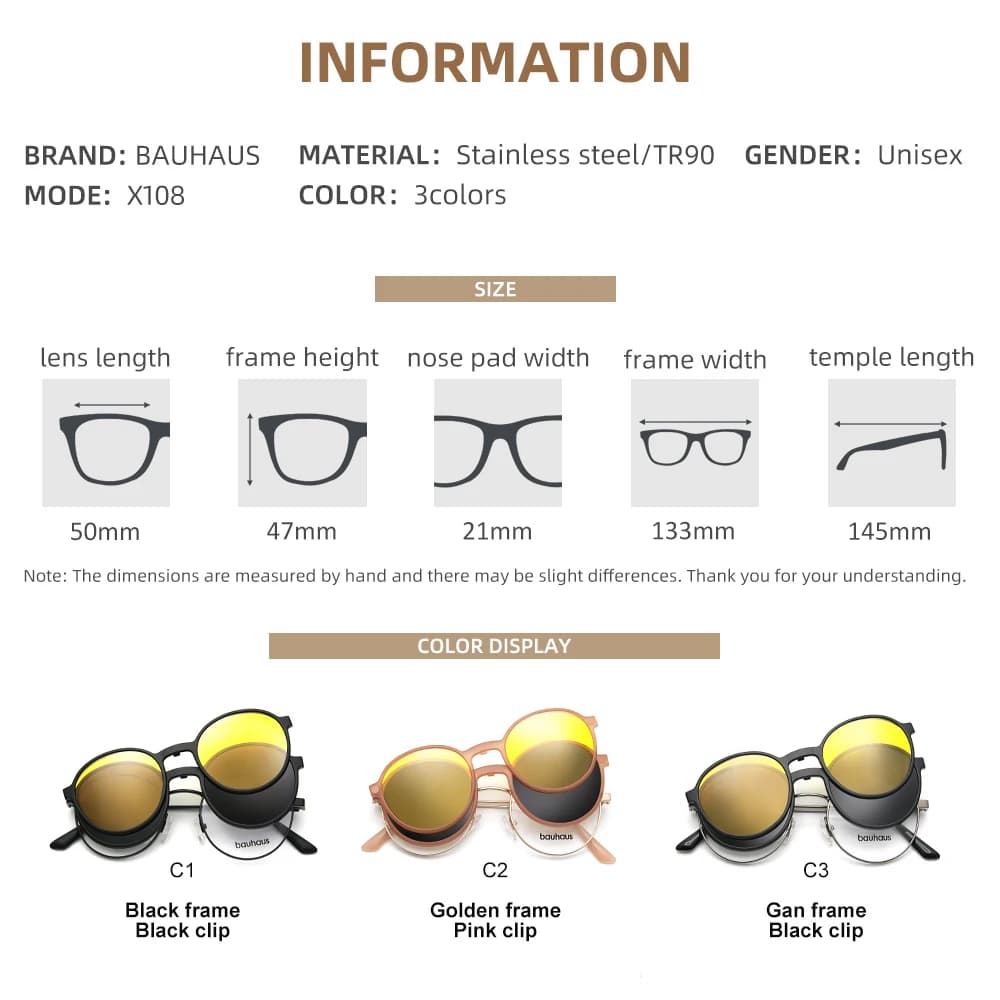 X108 Bauhaus femmes rétro rond Prescription lunettes hommes 2022 nouveau Vintage myopie optique coré