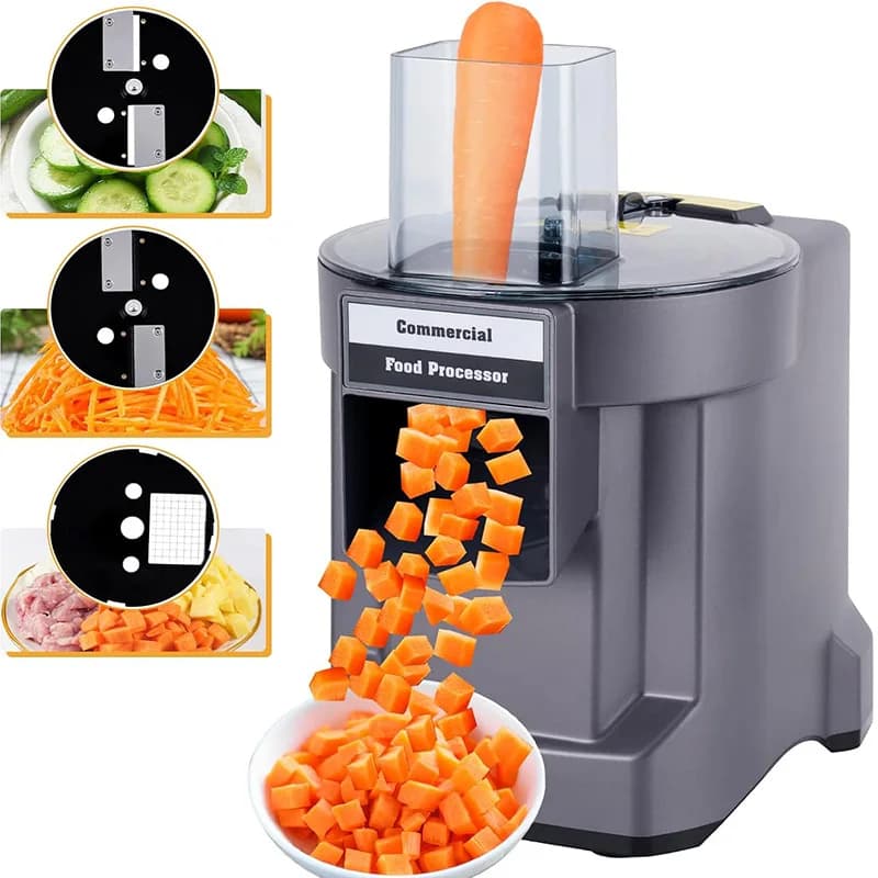 Hachoir à légumes automatique 3 en 1, dés pour oignons, déchiqueter les courgettes et trancher les c