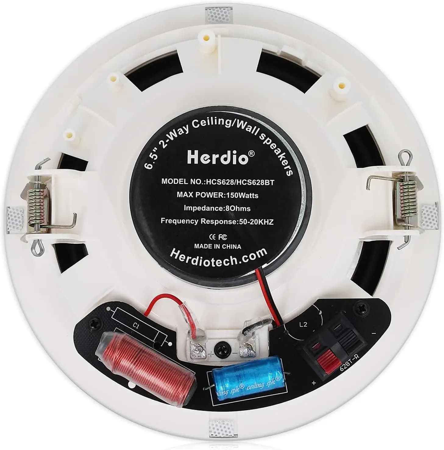 Herdio – haut-parleur Bluetooth de plafond de 6.5 pouces, 300W, système de haut-parleurs encastrés p