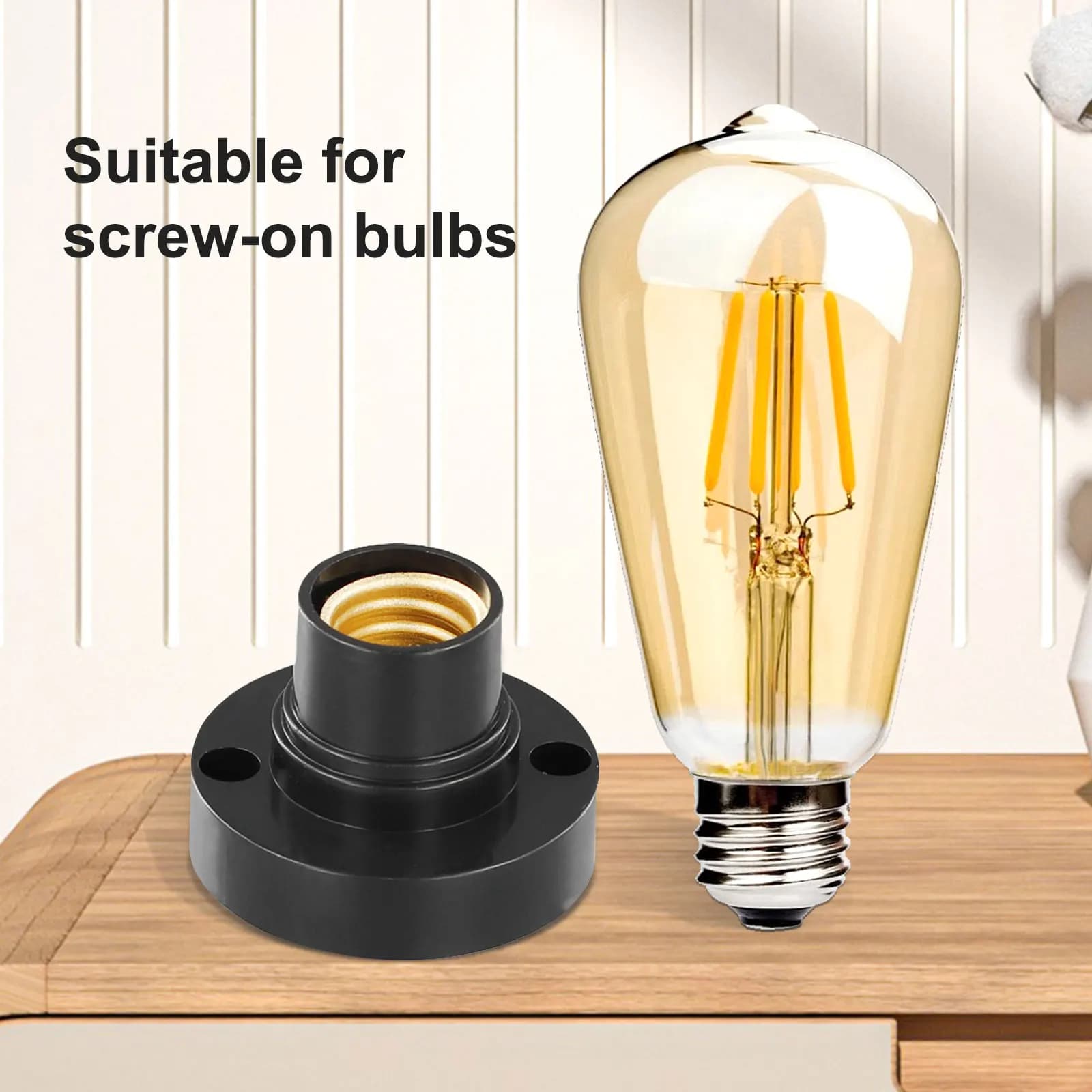 E14 Edison support de lampe ampoule vis douille Conversion douilles Surface fixation support de Base