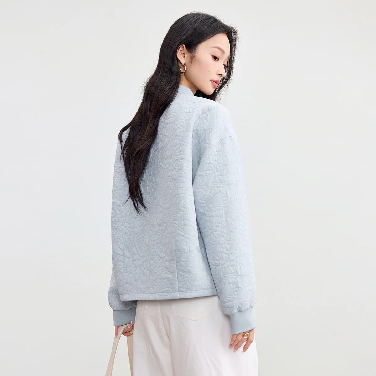 Veste de baseball femme SENTUBILA Automne Hiver 2026 Nouvelle Collection – Manteau décontracté avec 