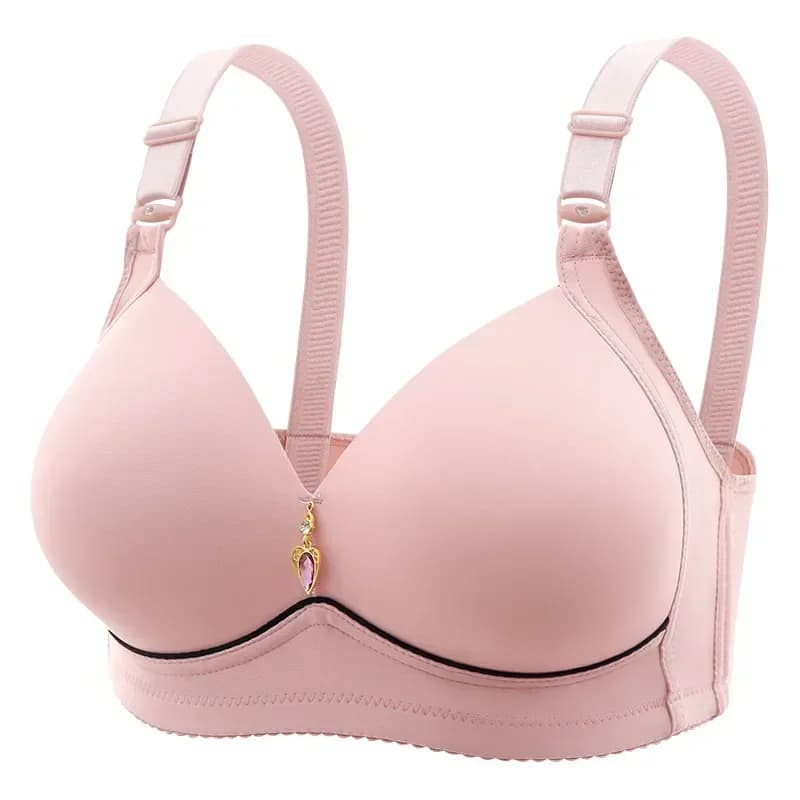 Soutien-gorge pour maman, sans anneau en acier, respirant, froncé, sous-vêtements pour dames, bonnet