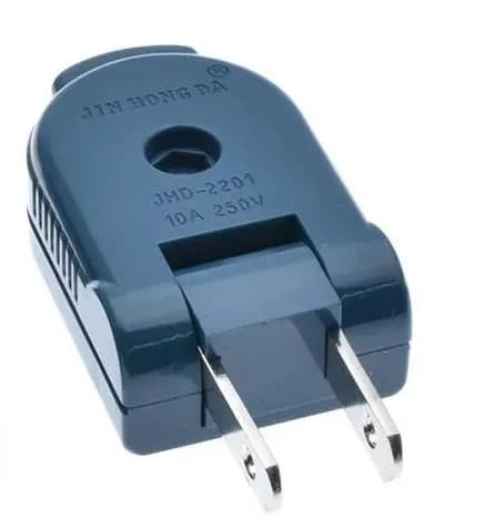 1 pièces bleu Canada mexique américain Mini cuivre 10A coudé câblage connecteur japon US 2Pin femell