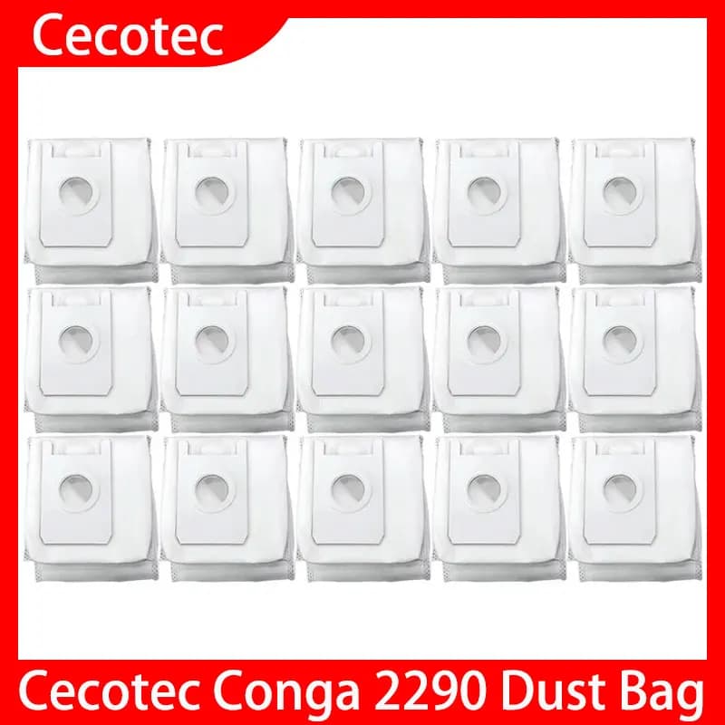 Sacs d'aspirateur pour Cecotec Conga 2290, pièces de rechange, sac sale, sac poubelle, accessoires d