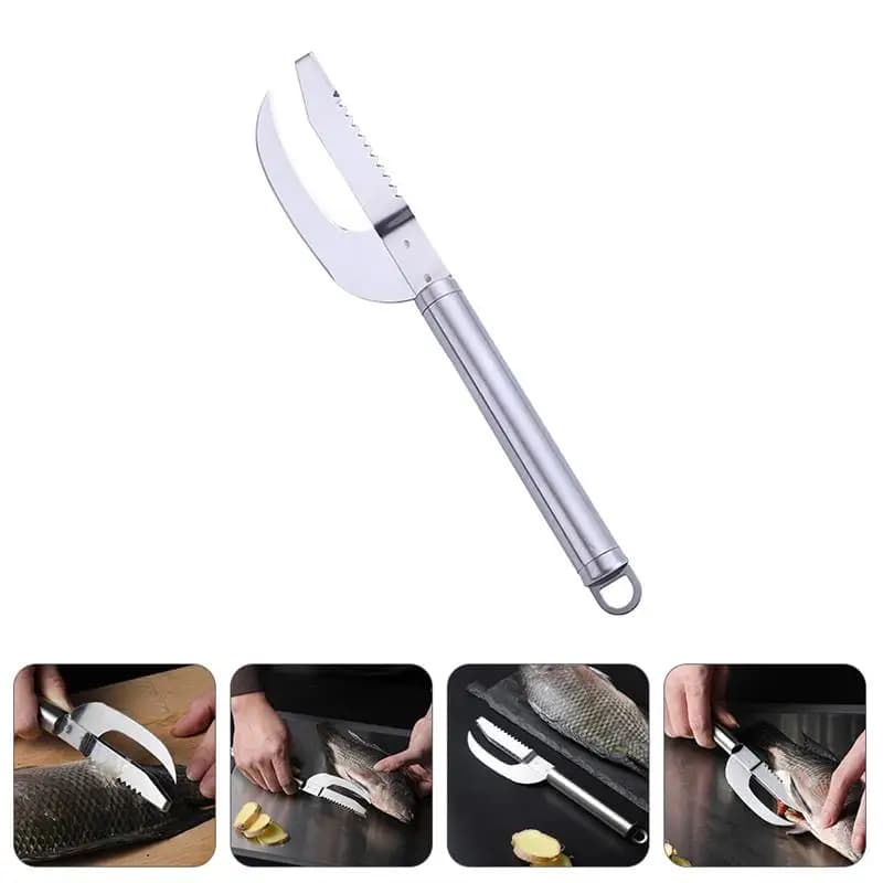Brosse à peau de poisson 2 en 1, élimine rapide, grattoir à écailles de poisson, outil de raboteuse,