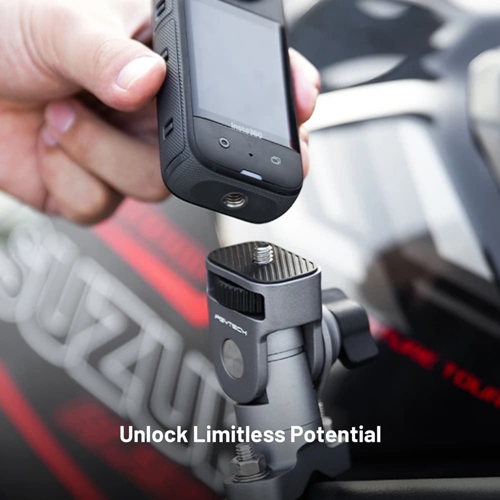 PGYTECH – support à boulon en U pour tubes de 12.7 à 33mm, pour vélo/véhicule, caméra d'action de cy