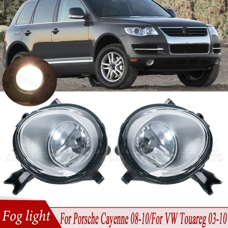 Phare antibrouillard pour pare-chocs avant de voiture, VW Touareg 2003-2010, Porsche Broderie, Audi 