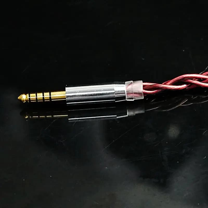 XINHS-Câble pour casque K16, 4 cœurs, cuivre monocristallin glacé, plaqué argent, palladium, HiFi IE