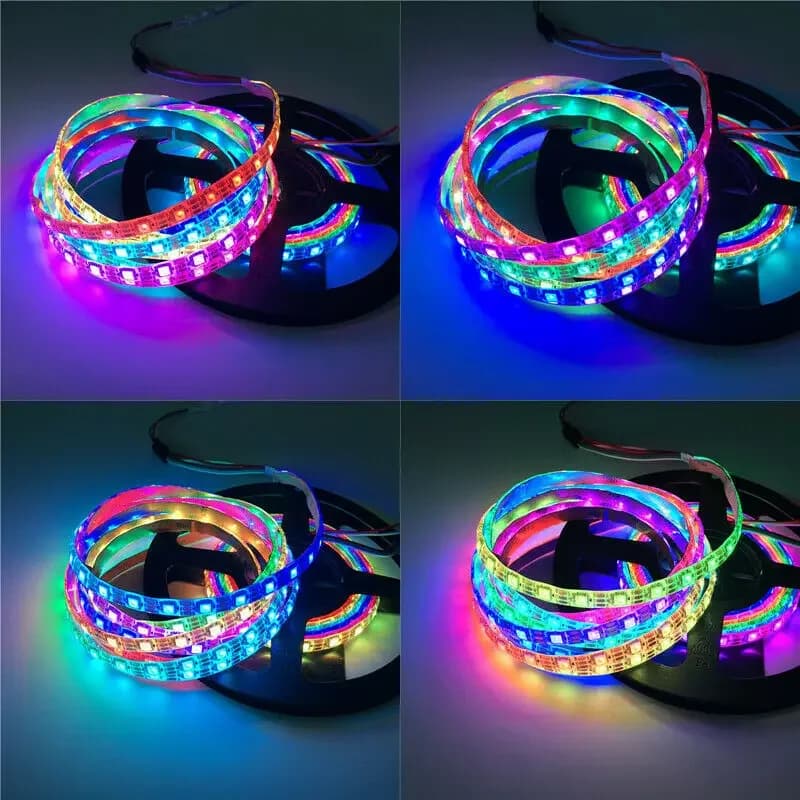 Bande lumineuse LED RGBIC Smartlife, 65.5 pieds/20m, WS2811, TUYA DreamColor, 60 diodes/M, bande Fle