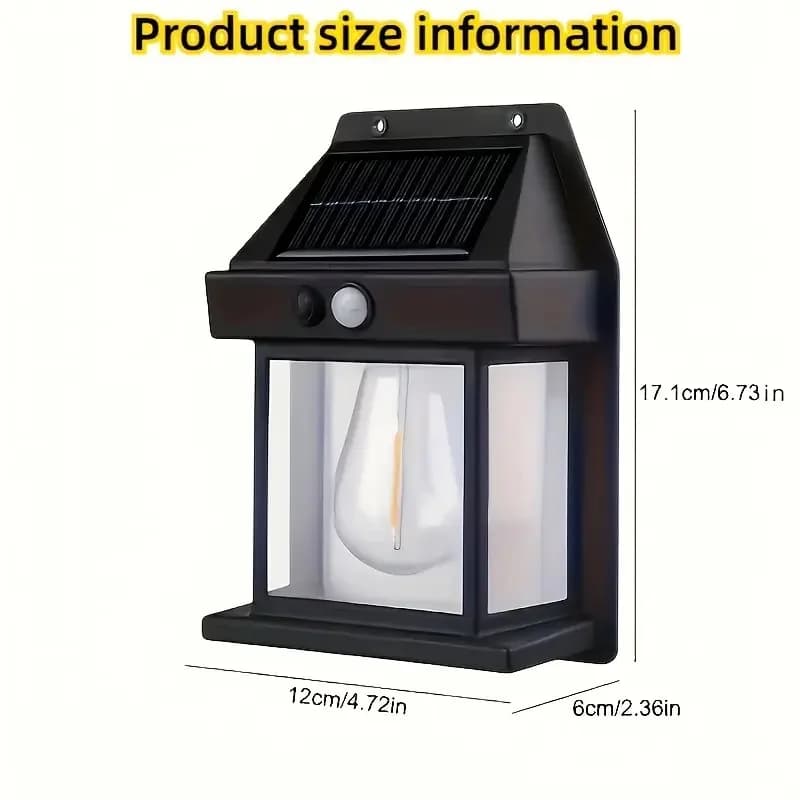 Lampe solaire extérieure puissante lumière à énergie solaire de jardin avec capteur de mouvement écl